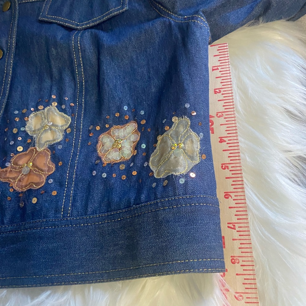 Embroidered Denim Jacket - Picture 8 of 9